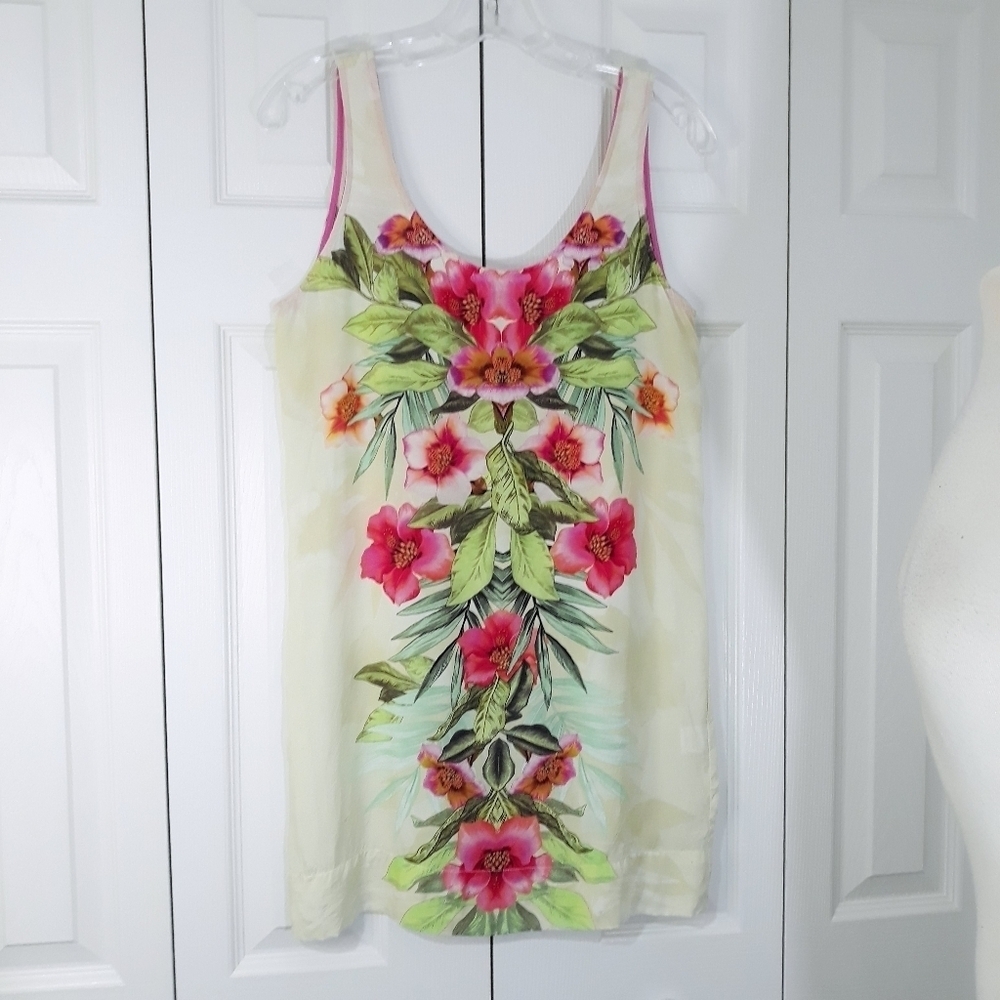 Sam & Lavi by Anthropologie Mini Tank Dress Floral Sleeveless USA Oversi… - Picture 5 of 13